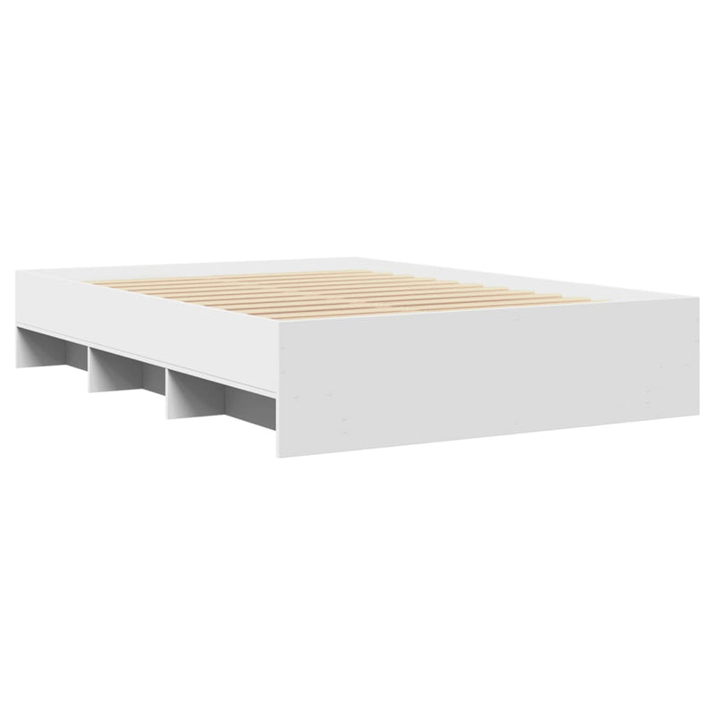 Bettgestell Weiß 140x190 cm Holzwerkstoff