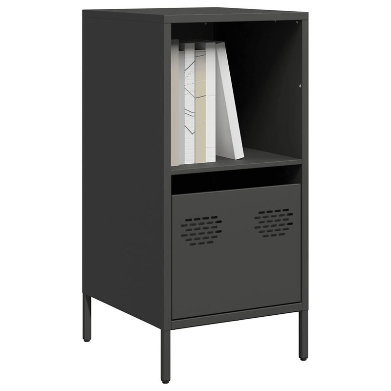 Sideboard Schwarz 35x39x73,5 cm Kaltgewalzter Stahl