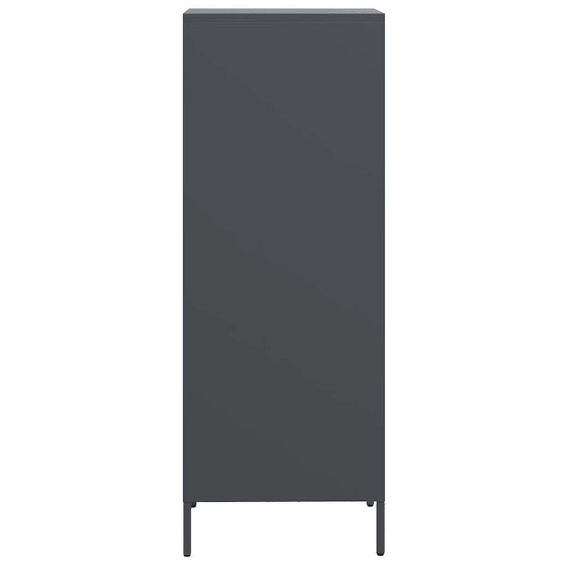 Highboard Anthrazit 35x39x103,5 cm Stahl