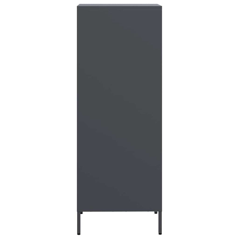 Highboard Anthrazit 39x35x103,5 cm Stahl