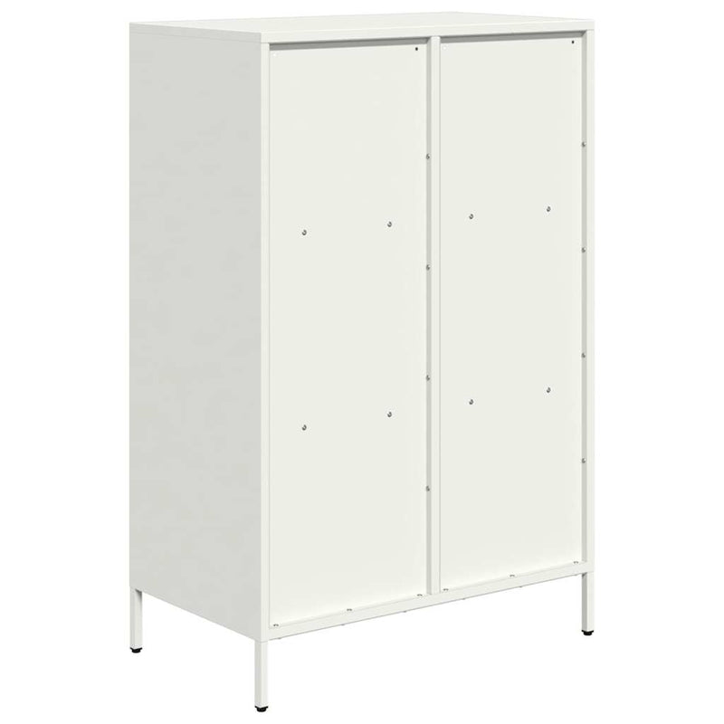 Highboard Weiß 68x39x103,5 cm Stahl