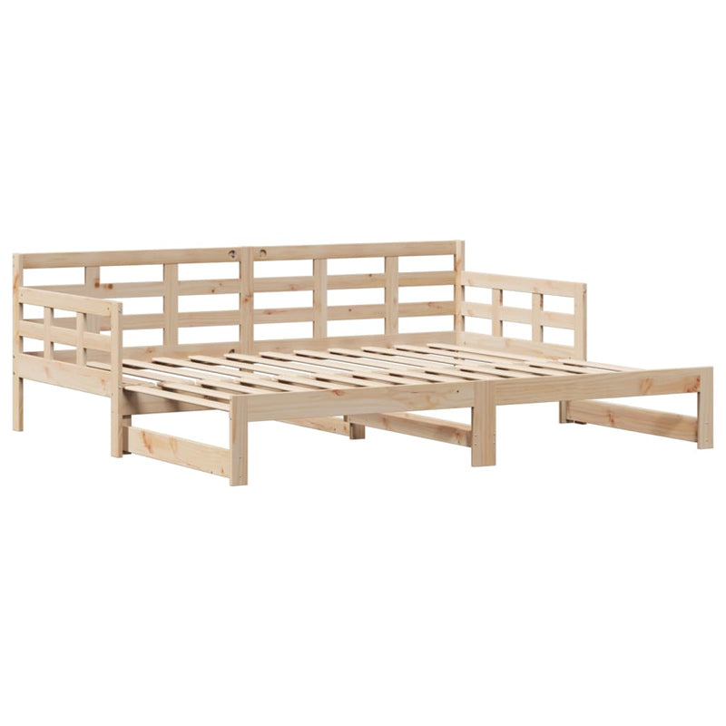 Tagesbett Ausziehbar mit Schubladen 90x190 cm Massivholz Kiefer