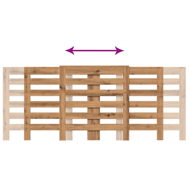 Heizkörperverkleidung Artisan-Eiche 205x21,5x83,5 cm