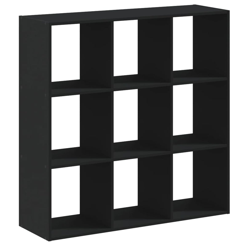 Bücherregal Schwarz 102x32x102 cm Holzwerkstoff