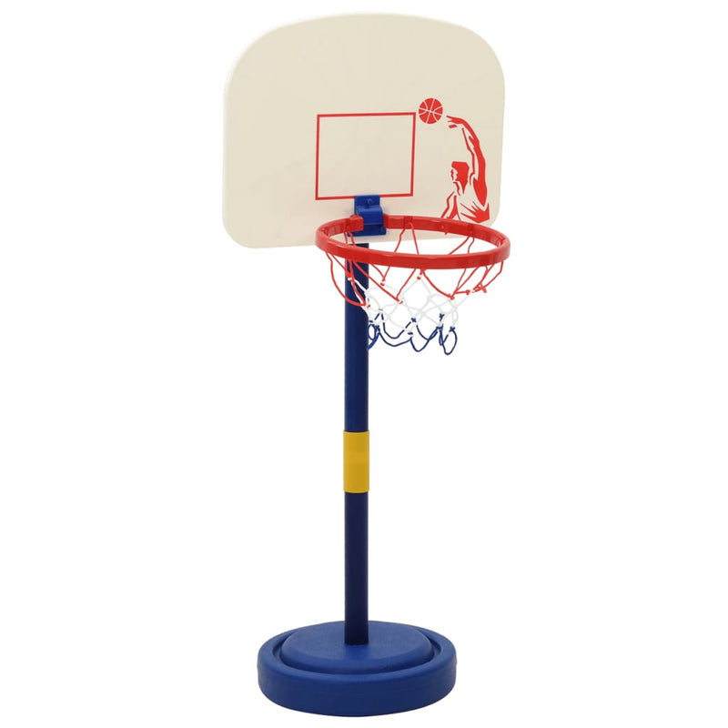 Basketballkorb mit Ständer, Ball & Pumpe Verstellbar 90/121 cm