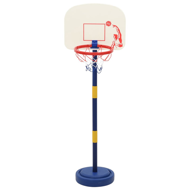 Basketballkorb mit Ständer, Ball & Pumpe Verstellbar 90/121 cm