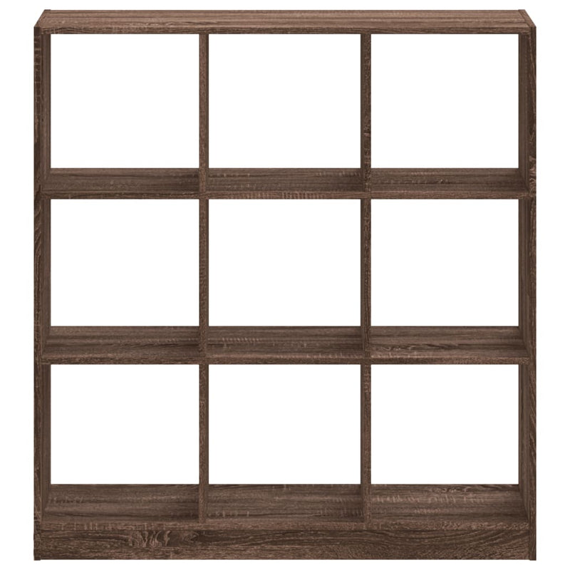 Bücherregal Braun Eichen-Optik 102x32x108 cm Holzwerkstoff