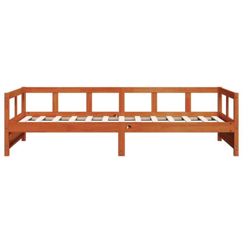 Tagesbett Wachsbraun 80x200 cm Massivholz Kiefer