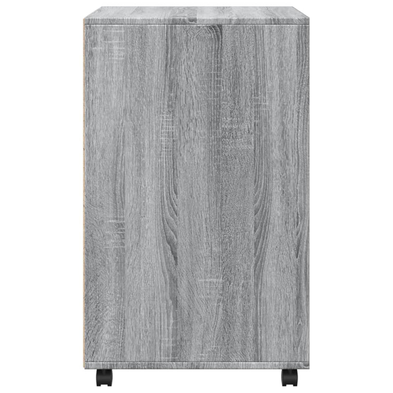 Rollschrank Grau Sonoma 60x48x81 cm Holzwerkstoff