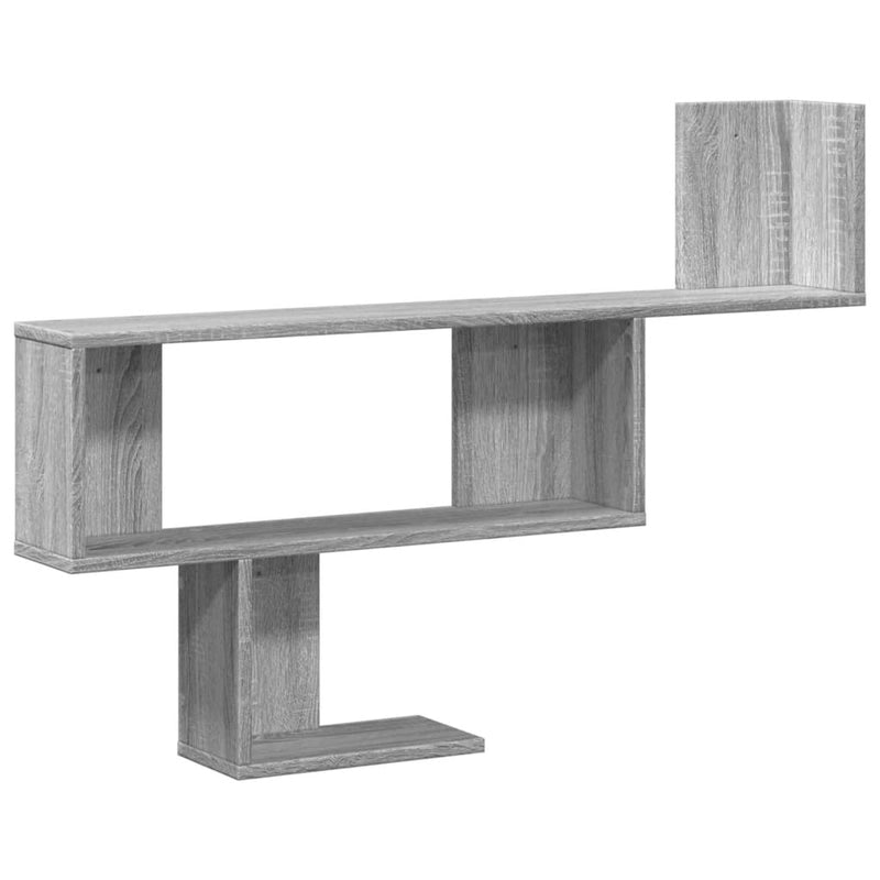 Wandregal Grau Sonoma 100x15x70 cm Holzwerkstoff