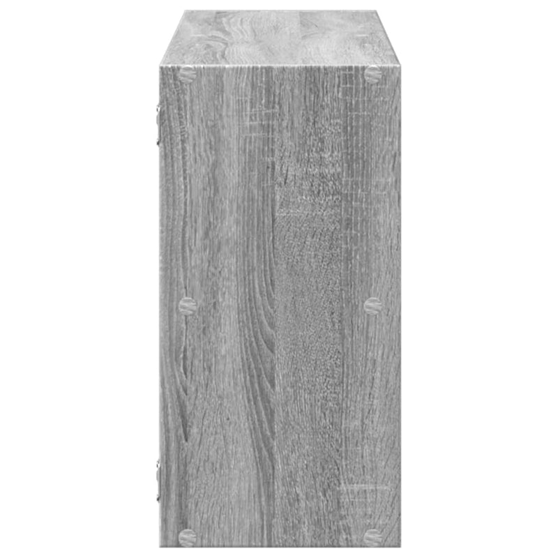 Wandregal Grau Sonoma 100x25x50 cm Holzwerkstoff