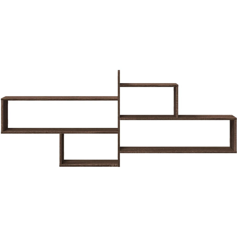 Wandregal Braun Eichen-Optik 167,5x18x68 cm Holzwerkstoff