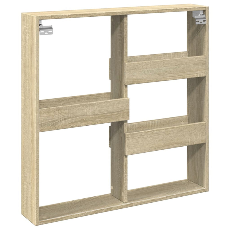 Wandschrank Sonoma-Eiche 80x15x80 cm Holzwerkstoff