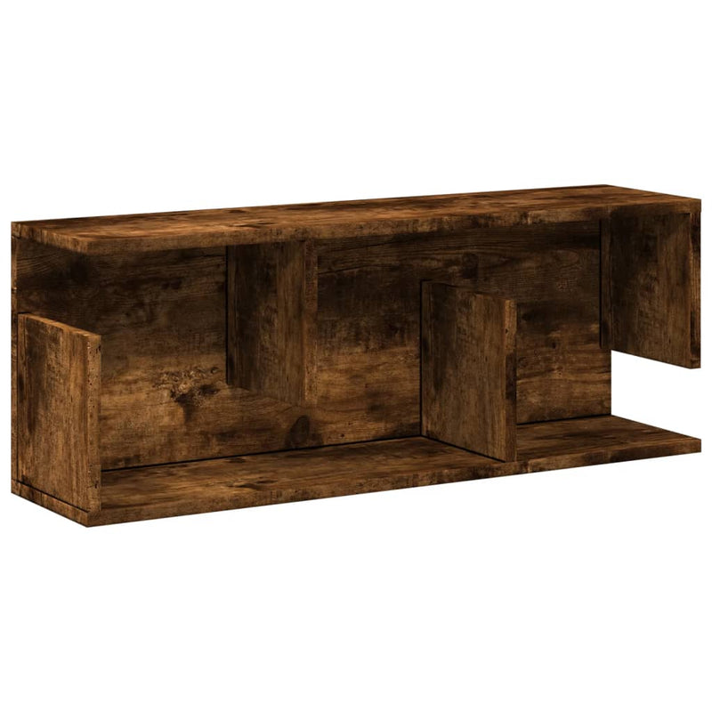 Wandschrank 80x20x30 cm Räuchereiche Holzwerkstoff