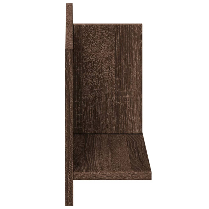 Wandschrank 70x16,5x30 cm Braun Eichen-Optik Holzwerkstoff