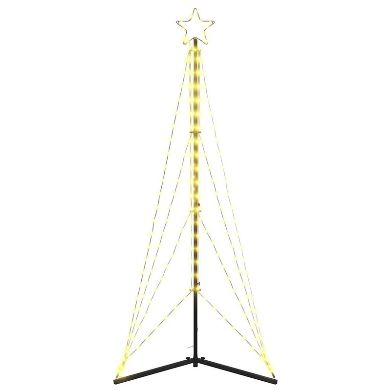 Weihnachtsbaum-Beleuchtung 363 LEDs Warmweiß 182 cm