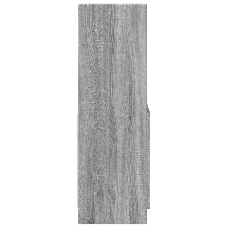 Highboard Grau Sonoma-Eiche 63x33x100 cm Holzwerkstoff