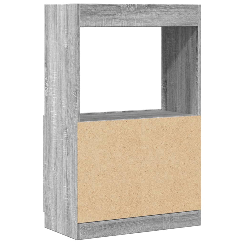 Highboard Grau Sonoma-Eiche 63x33x100 cm Holzwerkstoff