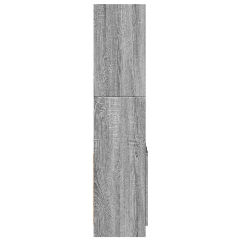 Highboard Grau Sonoma 63x33x140 cm Holzwerkstoff