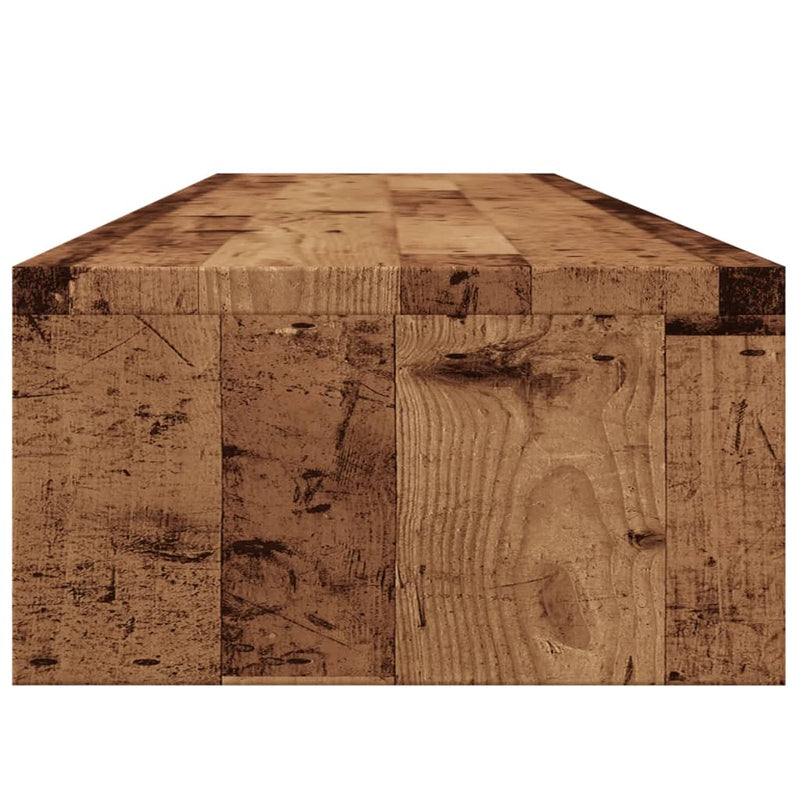 Monitorständer Altholz-Optik 100x24x13 cm Holzwerkstoff