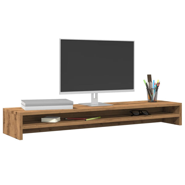 Monitorständer Artisan-Eiche 100x24x13 cm Holzwerkstoff