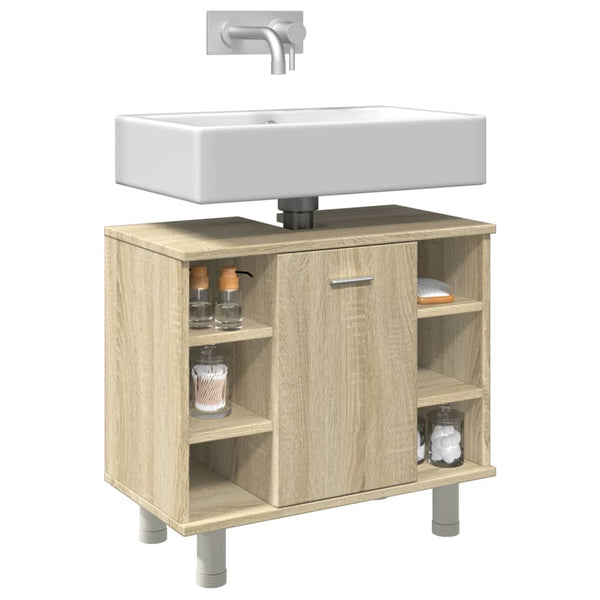 Badezimmerschrank Sonoma-Eiche 60x32x53,5 cm Holzwerkstoff