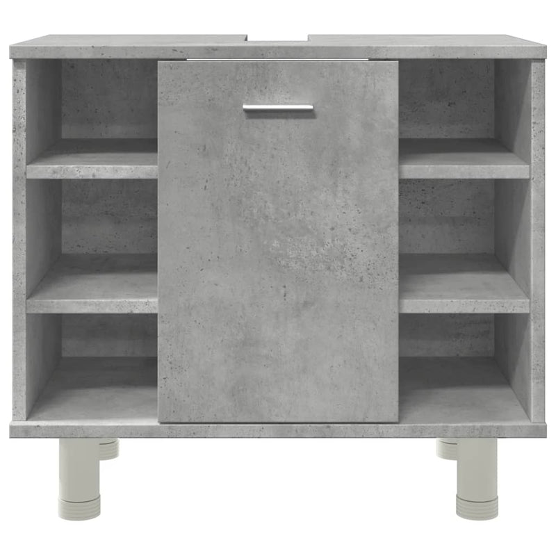 Badezimmerschrank Betongrau 60x32x53,5 cm Holzwerkstoff