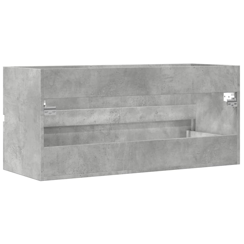 Waschbeckenunterschrank Betongrau 100x38,5x45 cm Holzwerkstoff