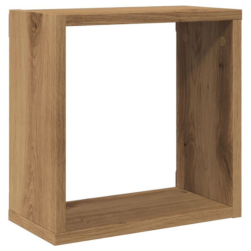 Würfel-Wandregale 4 Stk. Artisan-Eiche 30x15x30 Holzwerkstoff