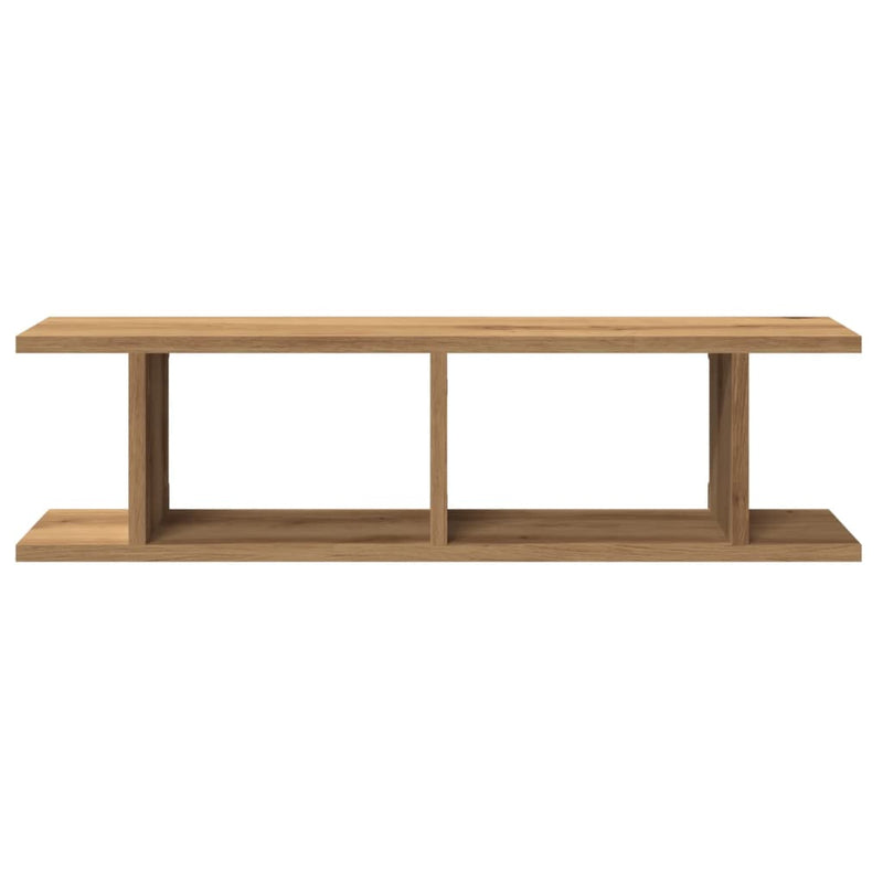 Wandregale 2 Stk. Artisan-Eiche 75x18x20 cm Holzwerkstoff