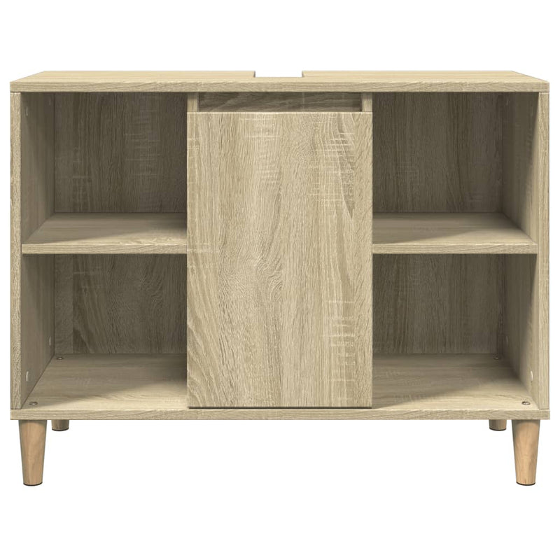 Badschrank Sonoma-Eiche 80x33x60 cm Holzwerkstoff