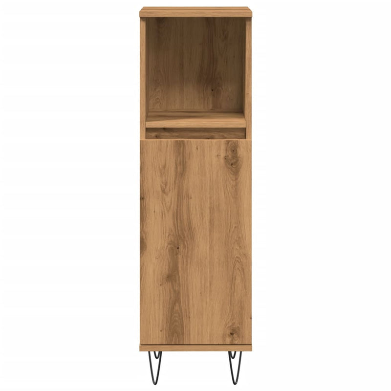 Badschrank Artisan-Eiche 30x30x100 cm Holzwerkstoff