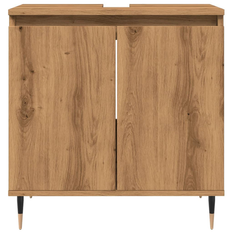 Badschrank Artisan-Eiche 58x33x60 cm Holzwerkstoff