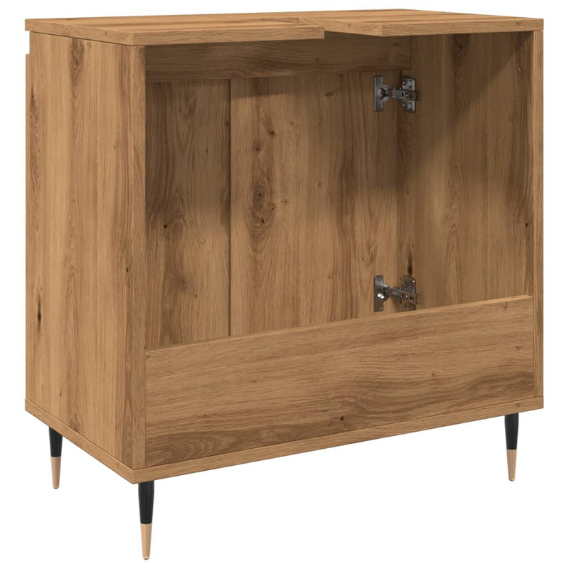 Badschrank Artisan-Eiche 58x33x60 cm Holzwerkstoff