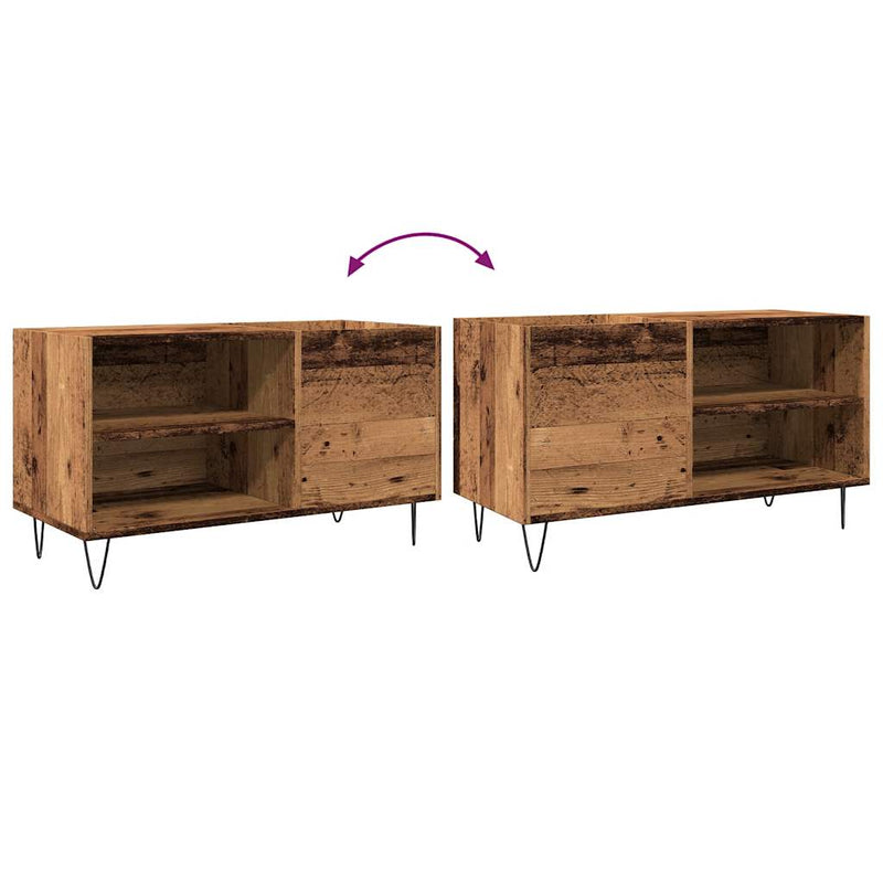 Plattenschrank Altholz-Optik 84,5x38x48 cm Holzwerkstoff