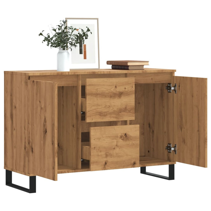 Sideboard Artisan-Eiche 104x35x70 cm Holzwerkstoff