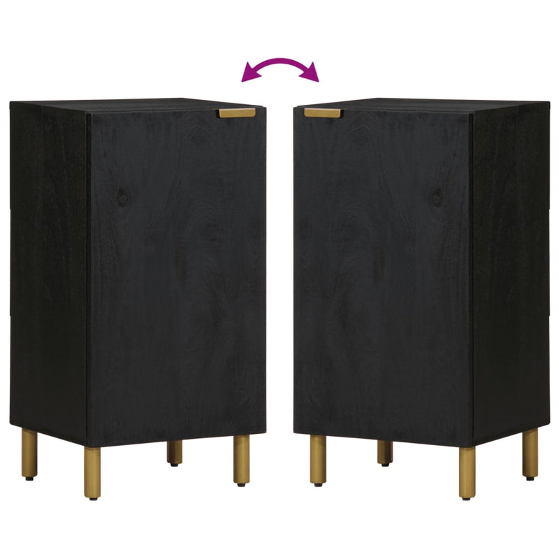 Sideboard Schwarz 40x33x75 cm Holzwerkstoff