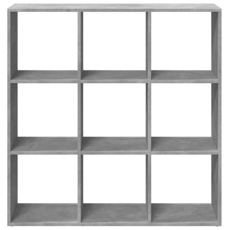 Raumteiler-Bücherregal Betongrau 102x29x103,5 cm Holzwerkstoff