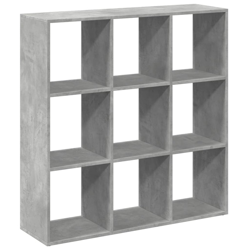 Raumteiler-Bücherregal Betongrau 102x29x103,5 cm Holzwerkstoff