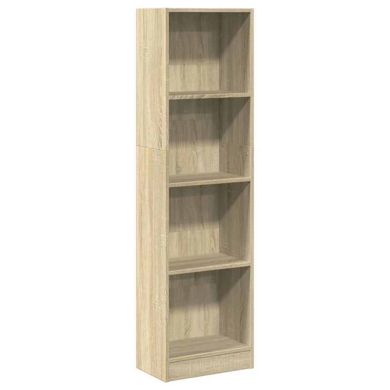 Bücherregal Sonoma-Eiche 40x24x143 cm Holzwerkstoff