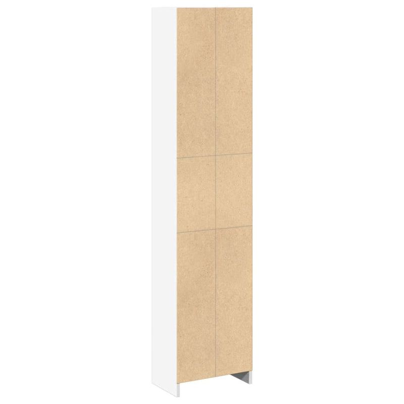 Bücherregal Weiß 40x24x176 cm Holzwerkstoff