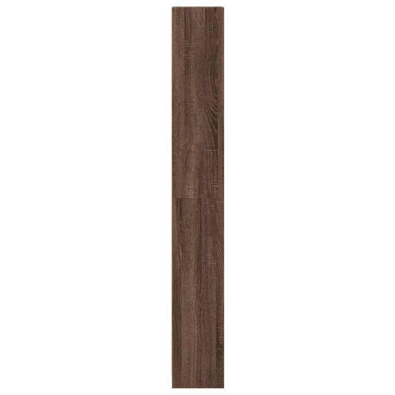 Bücherregal Braun Eichen-Optik 40x24x176 cm Holzwerkstoff