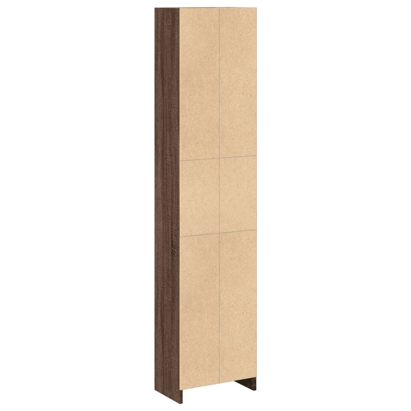 Bücherregal Braun Eichen-Optik 40x24x176 cm Holzwerkstoff