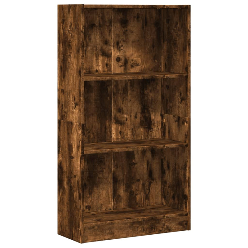 Bücherregal Räuchereiche 60x24x109 cm Holzwerkstoff