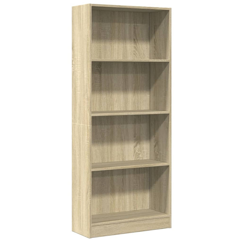 Bücherregal Sonoma-Eiche 60x24x143 cm Holzwerkstoff