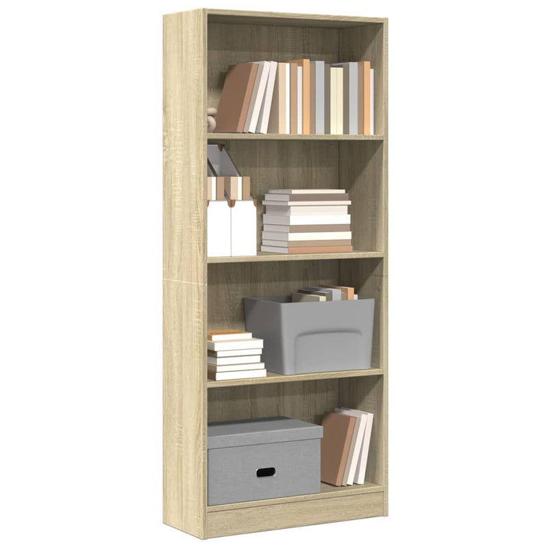 Bücherregal Sonoma-Eiche 60x24x143 cm Holzwerkstoff