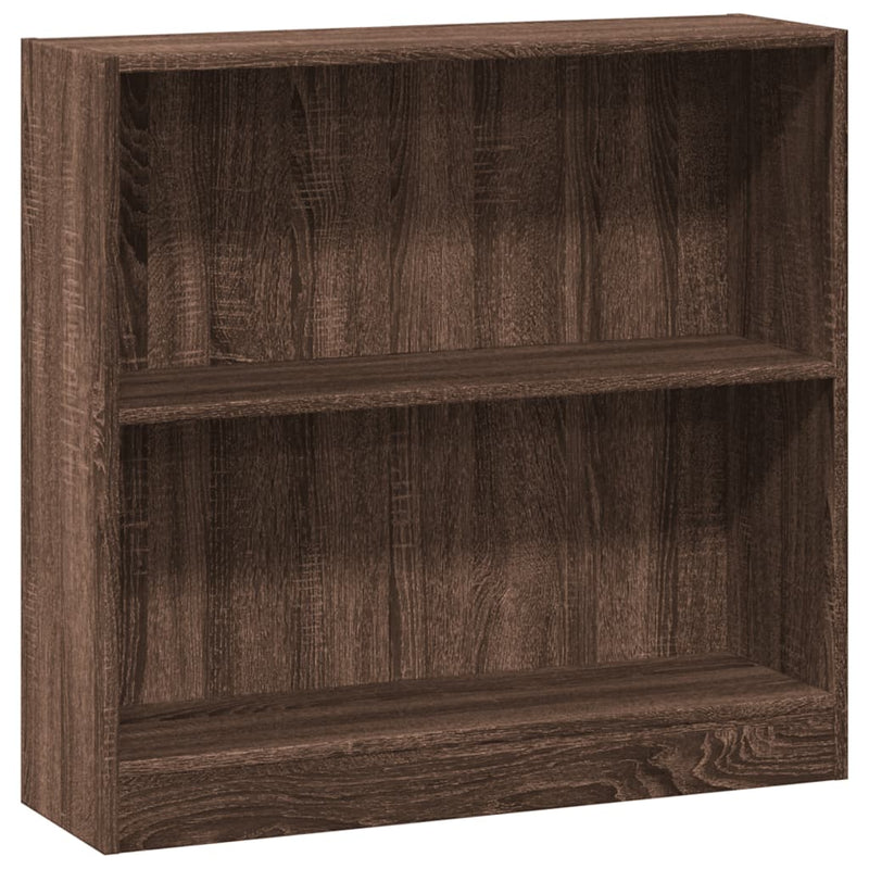 Bücherregal Braun Eichen-Optik 80x24x76cm Holzwerkstoff