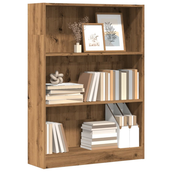 Bücherregal Artisan-Eiche 80x24x109 cm Holzwerkstoff