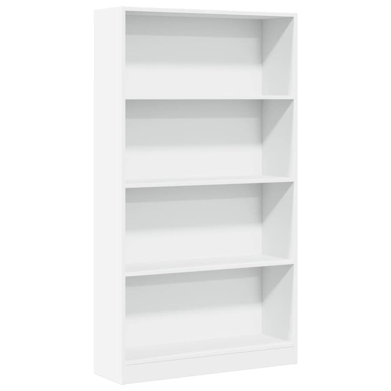 Bücherregal Weiß 80x24x143 cm Holzwerkstoff