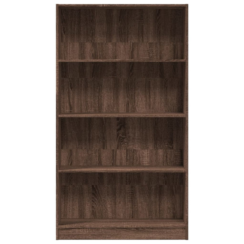 Bücherregal Braun Eichen-Optik 80x24x143 cm Holzwerkstoff